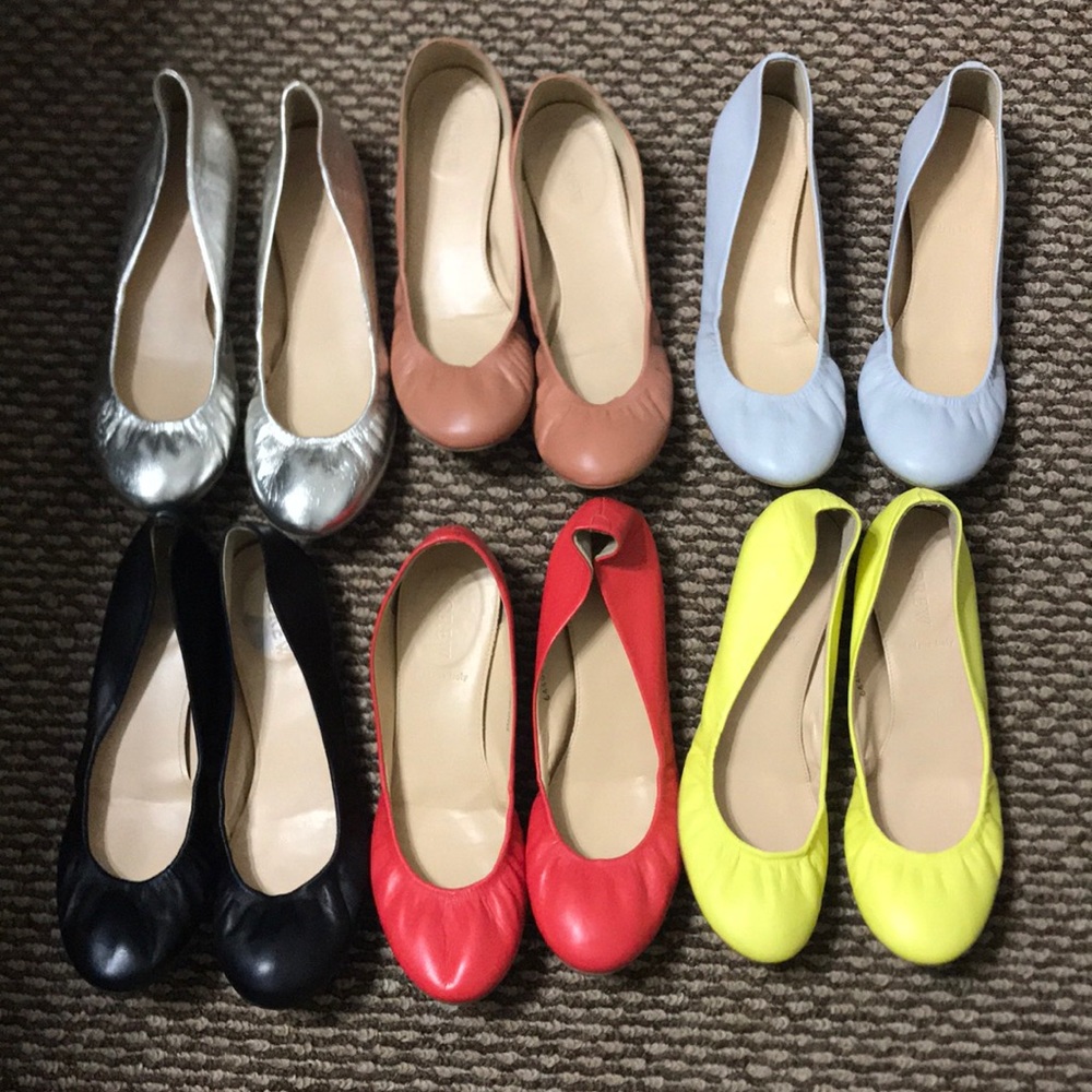 J. Crew Leather Flats 4 colors - Picture 1 of 1